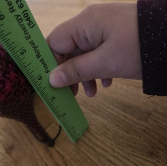 Pink and Black Lace-Up Heels - Picture 7 of 7